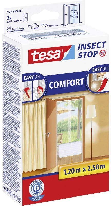 TESA MOSKITIERA DRZWI BALTA 1,2m x 2,5m COMFORT