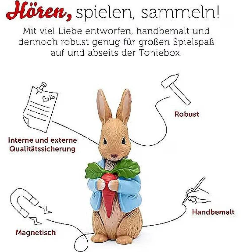 Radio Tonies Tonies Peter Rabbit and his friends - a treasure of stories, toy figure (radio play)