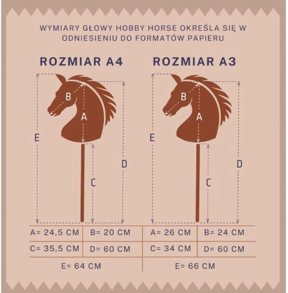 Tootiny Koń na kiju Hobby Horse HOPPIHORSE A3 juoda