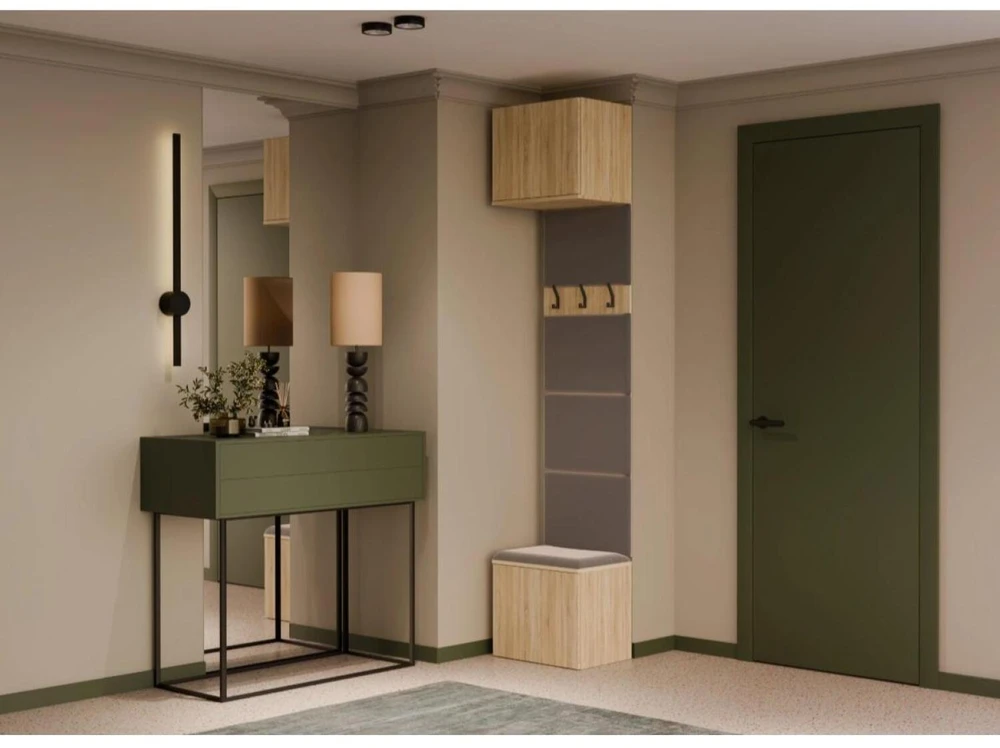 Top E Shop Goodhome Spintos kabykla HAGA 1W Sonoma ąžuolas