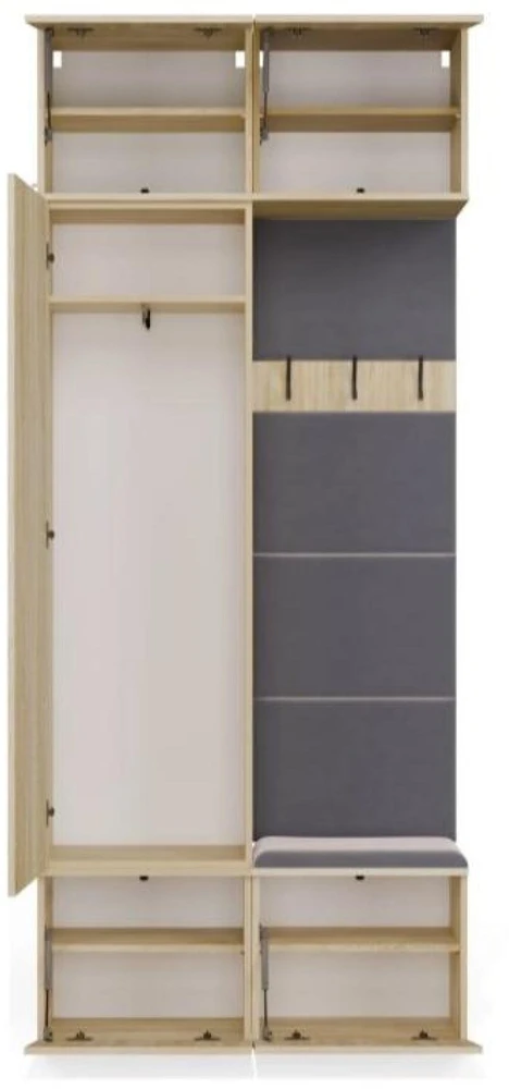Top E Shop Topeshop Spinta + Kabykla HAGA II/1Sz1W Sonoma Oak