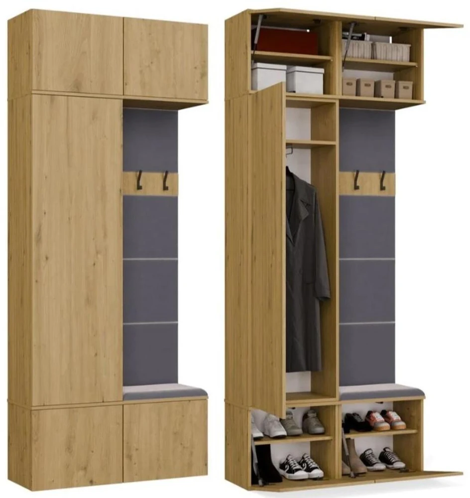 Top E Shop HAGA II 1SZ1W Wardrobe – Artisan Oak