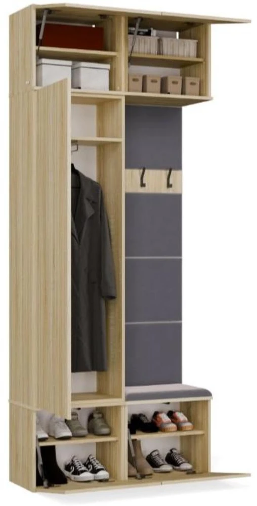 Top E Shop Topeshop Spinta + Kabykla HAGA II/1Sz1W Sonoma Oak
