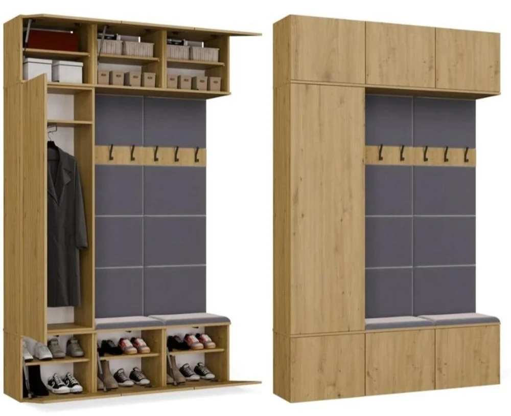 Top E Shop Goodhome HAGA III/1Sz2W Ąžuolas Artisan + 2x Kabykla
