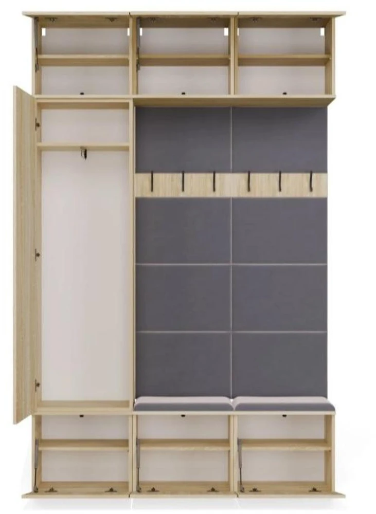 Top E Shop Goodhome spinta IKI III/1Sz2W DYB SONOMA + 2x Wieszak
