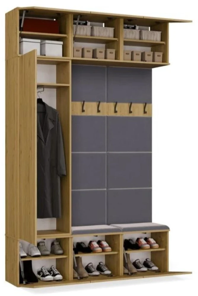 Top E Shop Goodhome HAGA III/1Sz2W Ąžuolas Artisan + 2x Kabykla