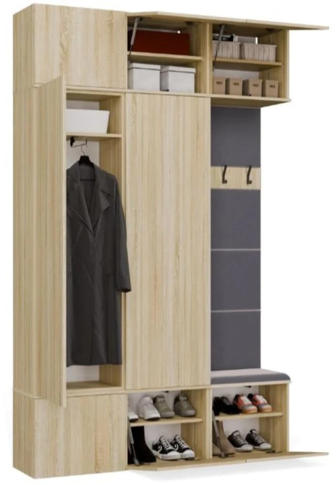 Top E Shop Topeshop spinta HAGA III/2Sz1W Ąžuolo SONOMA 2x spintos + pakaba