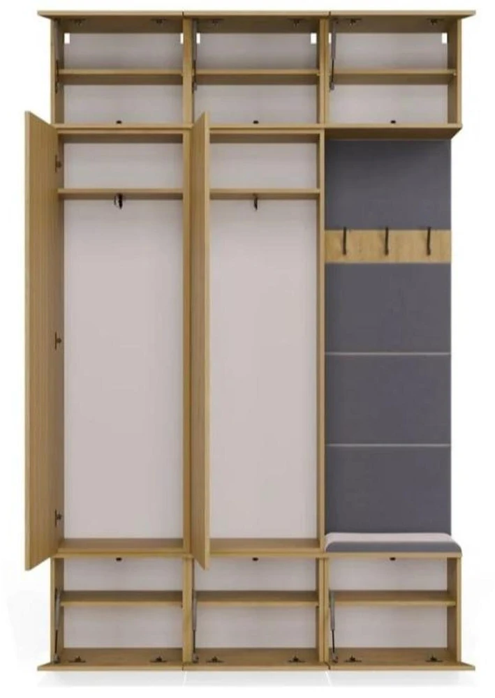 Top E Shop HAGA III 2SZ1W Wardrobe – Artisan Oak