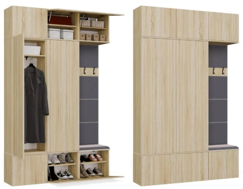 Top E Shop Topeshop spinta HAGA III/2Sz1W Ąžuolo SONOMA 2x spintos + pakaba