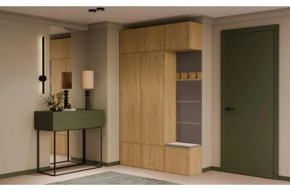 Top E Shop HAGA III 2SZ1W Wardrobe – Artisan Oak