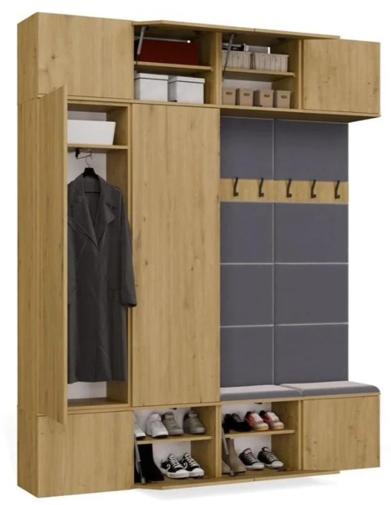 Top E Shop HAGA IV 2SZ2W Wardrobe – Artisan Oak