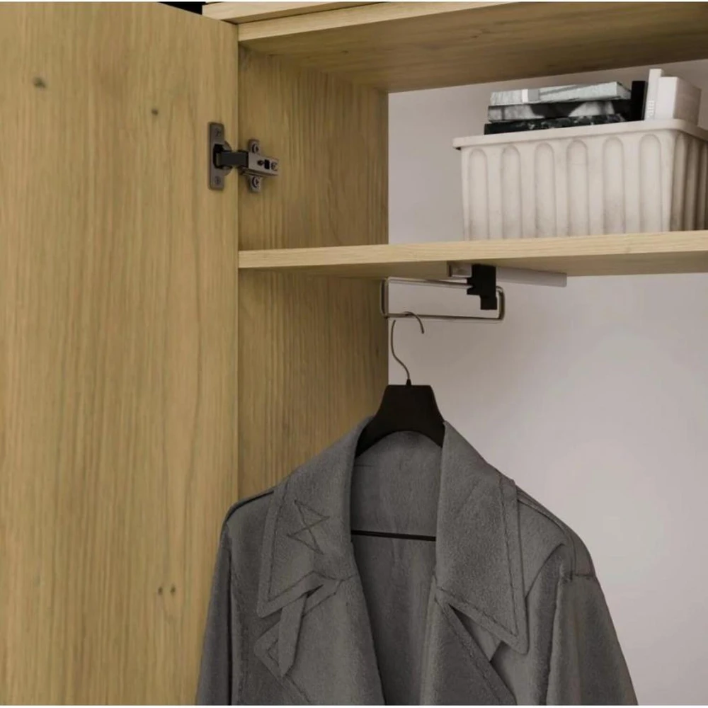Top E Shop HAGA IV 2SZ2W Wardrobe – Artisan Oak