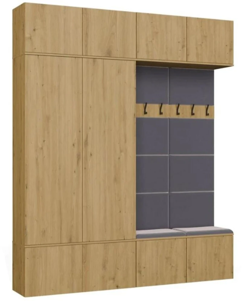 Top E Shop HAGA IV 2SZ2W Wardrobe – Artisan Oak