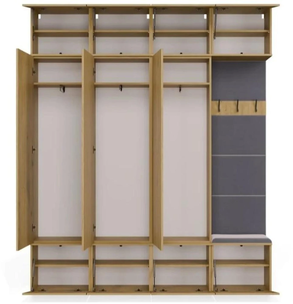 Top E Shop HAGA IV 3SZ1W Wardrobe – Artisan Oak