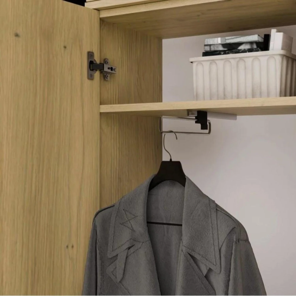 Top E Shop HAGA Wardrobe – Artisan Oak