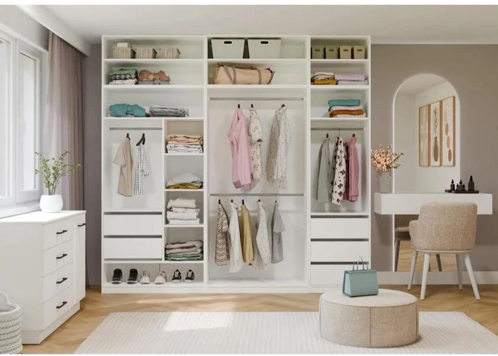 Top E Shop Hurtownia Mebli Didmeninė baldų parduotuvė NADSTAWKA 60 OPENO BALTA Lentyna Į Garderobą Modulinė 60 cm Miegamajam