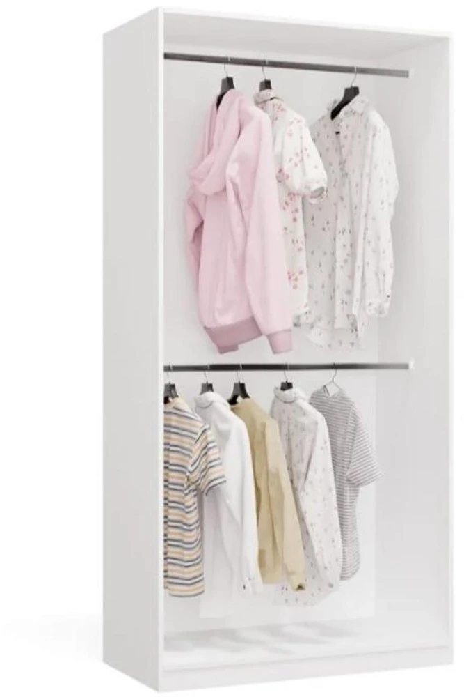 Top E Shop OPENO Modular Wardrobe SET 260/200 Baltas Drawers, Hanging Rails, Shelves – Large – For the Bedroom