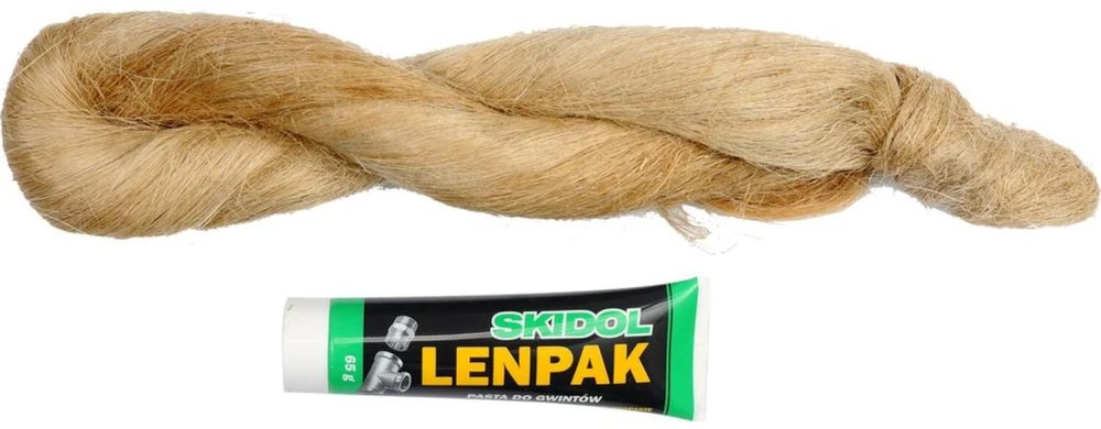 Toya HYDRAULICZNY Rinkinys NAPRAWCZY PASTA LENPAK 65g + PAKUŁY LNIANE 100g