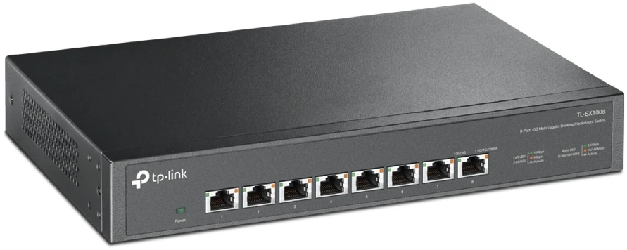 Šakotuvas TP-LINK | 8-Port 10G Switch | TL-SX1008 | Unmanaged | Desktop/Rackmountable | Power supply type External