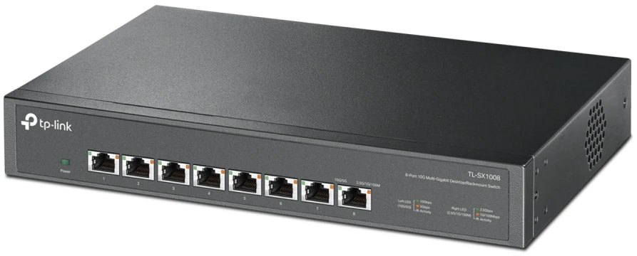 Šakotuvas TP-LINK | 8-Port 10G Switch | TL-SX1008 | Unmanaged | Desktop/Rackmountable | Power supply type External