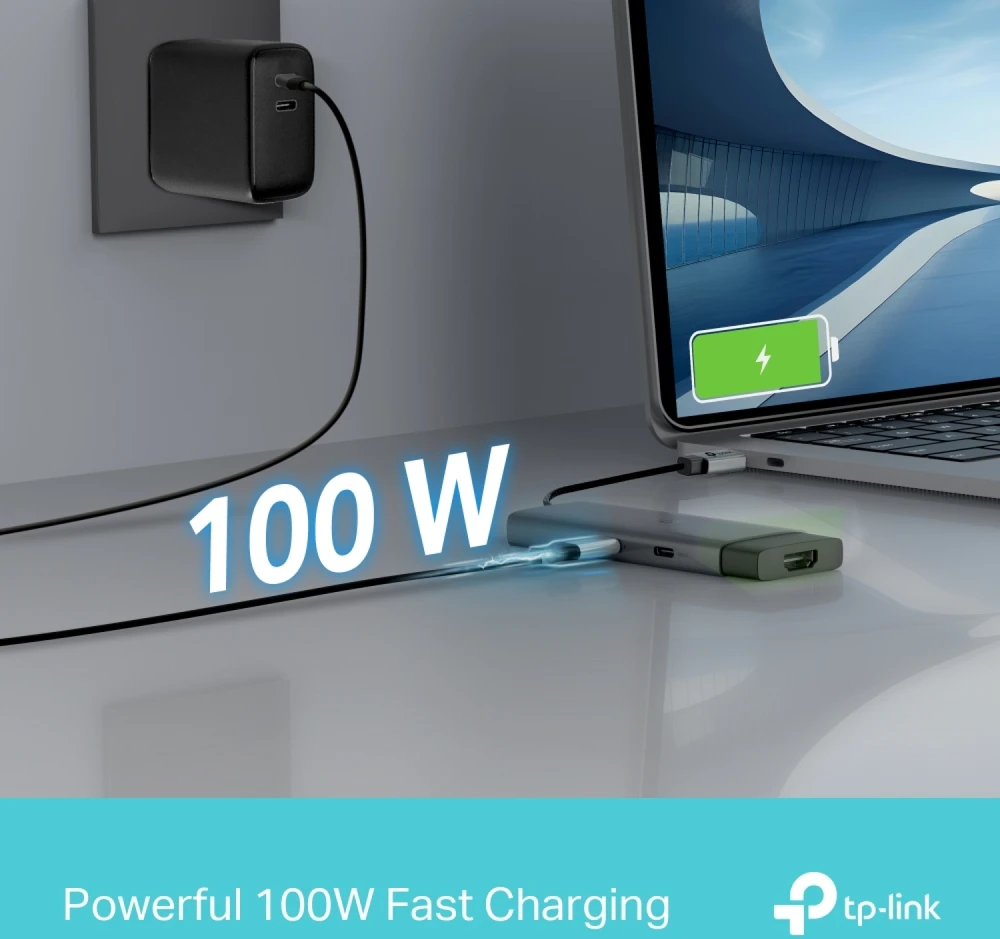 TP-Link UH5020C sąsajos šakotuvas USB Type-C 5000 Mbit/s Pilkas