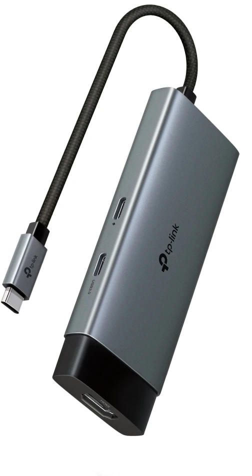 TP-Link UH5020C sąsajos šakotuvas USB Type-C 5000 Mbit/s Pilkas