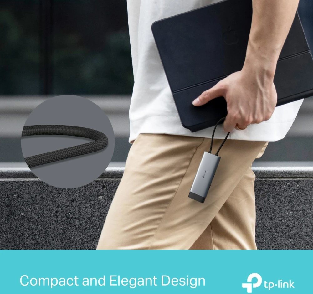 TP-Link UH5020C sąsajos šakotuvas USB Type-C 5000 Mbit/s Pilkas