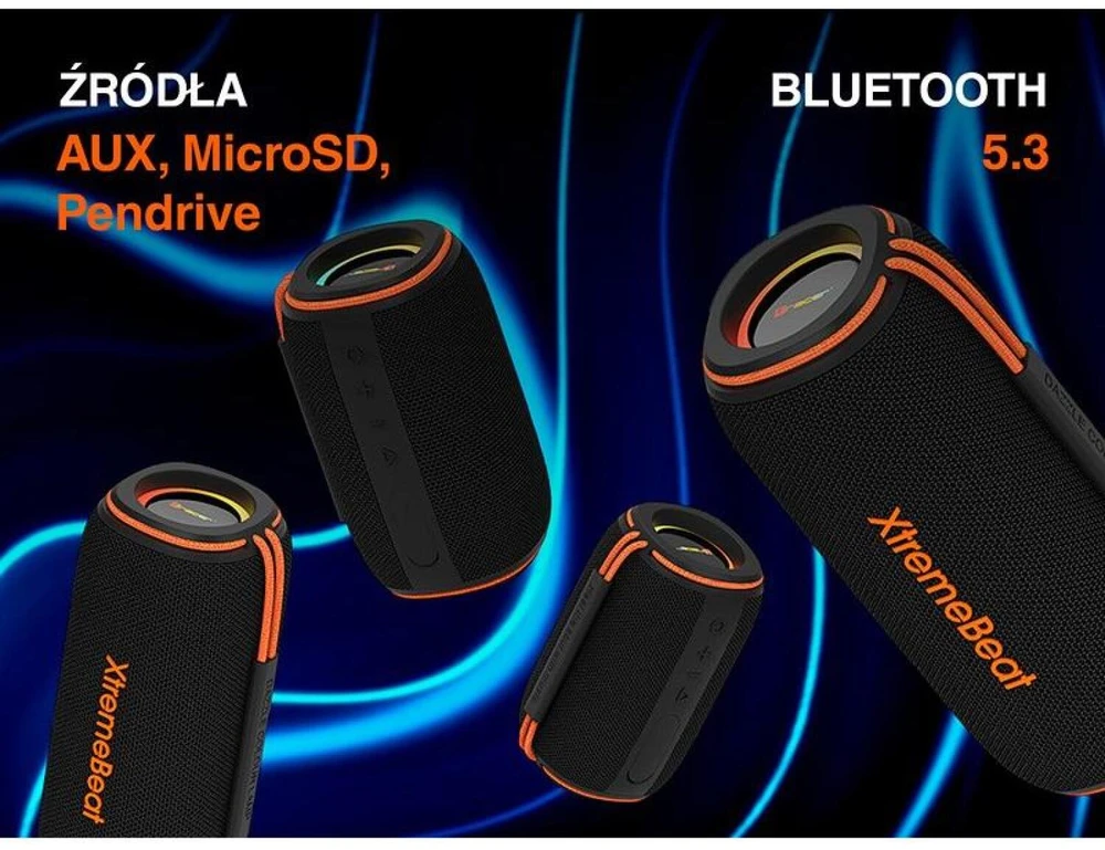 Tracer XtremeBeat Ultra nešiojama kolonėlė, Juodos spalvos