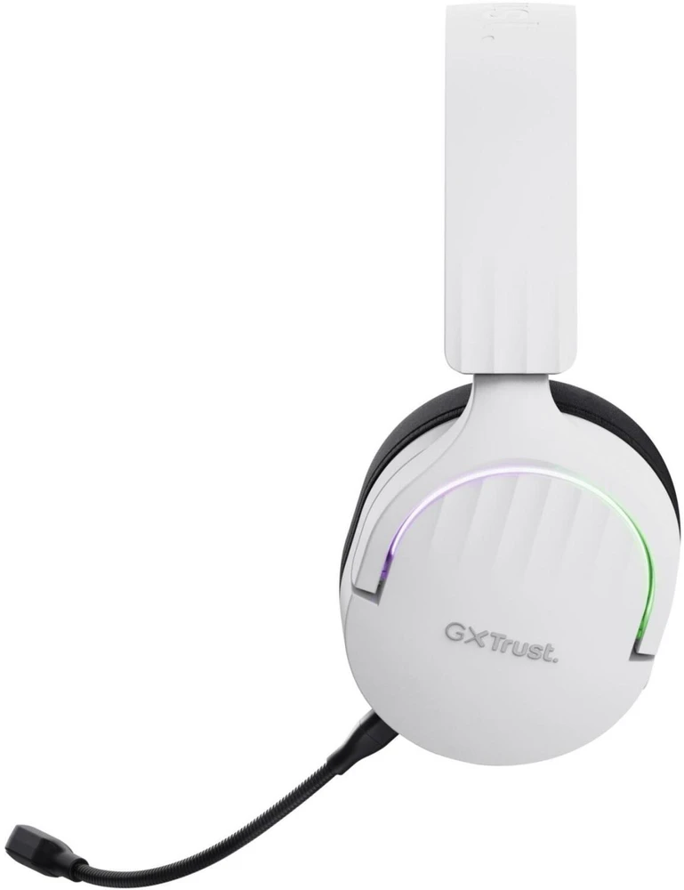 Trust GXT 491W FAYZO Ausinės su laidu & Belaidės su lankeliu ant galvos Gaming USB Type-C Bluetooth Juodas, Baltas