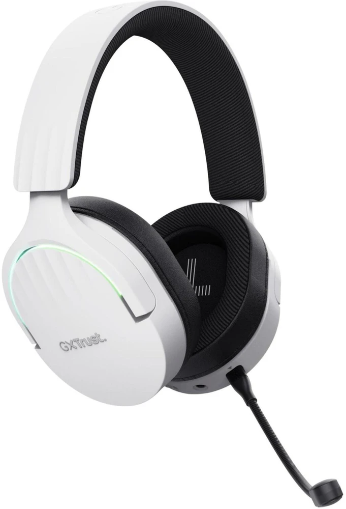 Trust GXT 491W FAYZO Ausinės su laidu & Belaidės su lankeliu ant galvos Gaming USB Type-C Bluetooth Juodas, Baltas