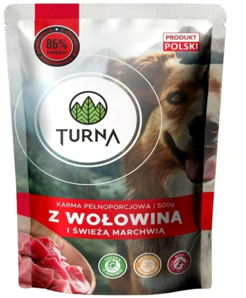 TUA TURNA su jautiena – šlapias pašaras šuniui – 500g