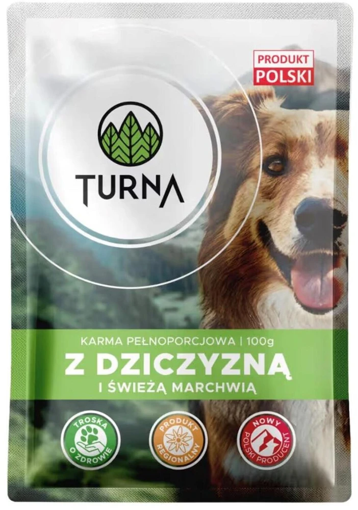 TUA TURNA su žvėriena – šlapias pašaras šuniui – 100g