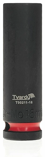 Tvardy Ilgas smūginis antgalis 1/2'' 6-kampis 16mm CR-MO (6/72)