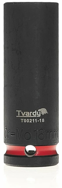 Tvardy Ilgas smūginis antgalis 1/2'' 6-kampis 18mm CR-MO (6/72)