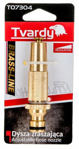 Tvardy Tiesus purkštukas laistymui su reguliavimu BRASS-LINE (10/80)