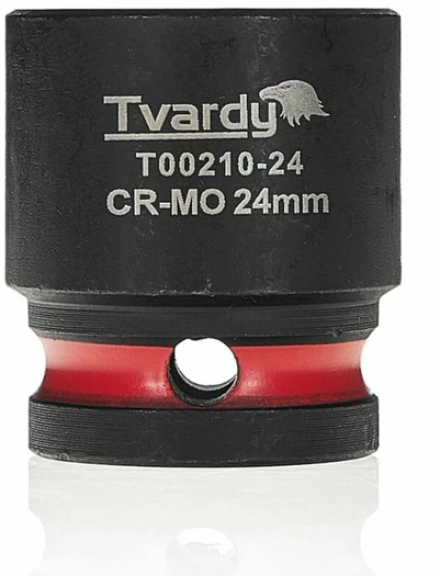 Tvardy Smūginė galvutė 1/2'' 6-kampė 24mm CR-MO (10/100)