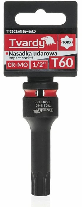 Tvardy Smūginė galvutė TORX 1/2'' T60 CR-MO (10/100)