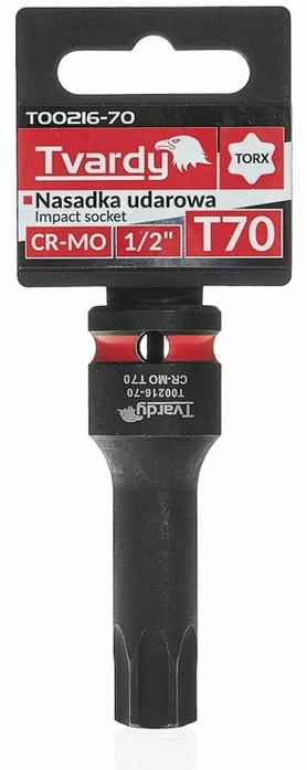 Tvardy Smūginė galvutė TORX 1/2'' T70 CR-MO (10/100)