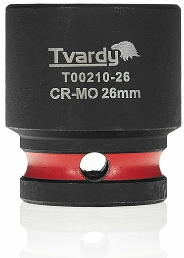 Tvardy Smūginė galvutė 1/2'' 6-kampė 26mm CR-MO (10/60)