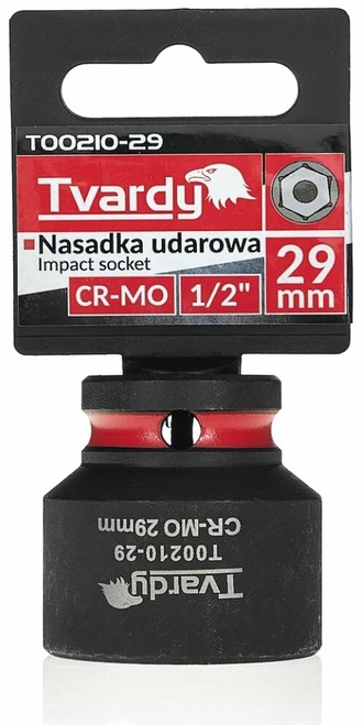 Tvardy Smūginė galvutė 1/2'' 6-kampė 29mm CR-MO (10/80)