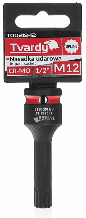 Tvardy Smūginis antgalis SPLINE 1/2'' M12 CR-MO (10/100)