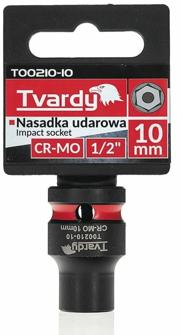 Tvardy Smūginis antgalis 1/2'' 6-kampis 10mm CR-MO (10/200)