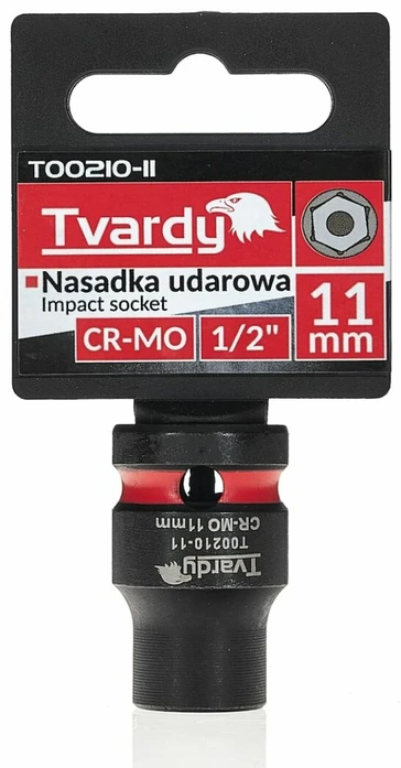 Tvardy Smūginis antgalis 1/2'' 6-kampis 11mm CR-MO (10/200)