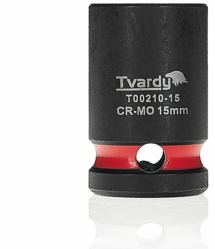 Tvardy Smūginė galvutė 1/2'' 6-kampė 15mm CR-MO (10/200)