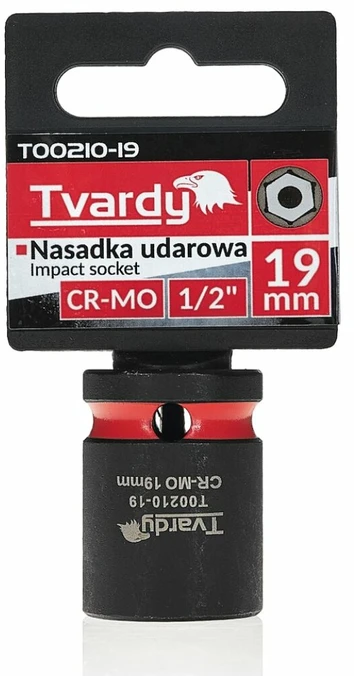 Tvardy Smūginis antgalis 1/2'' 6-kampis 19mm CR-MO (10/120)
