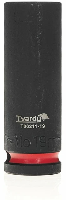 Tvardy Ilgas smūginis antgalis 1/2'' 6-kampis 19mm CR-MO (6/72)