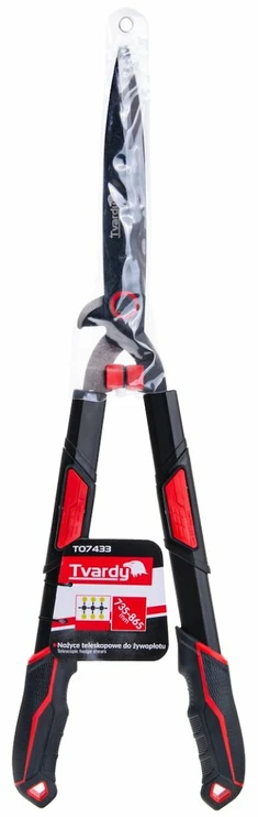 Tvardy Teleskopinės gyvatvorės žirklės su banguotu ašmeniu 735-865mm PTFE (6/12)