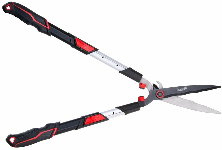 Tvardy Teleskopinės gyvatvorės žirklės su banguotu ašmeniu 735-865mm PTFE (6/12)