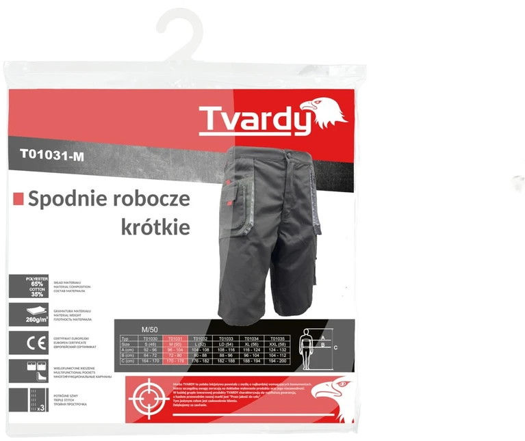 TVARDY darbo šortai M dydis (10)