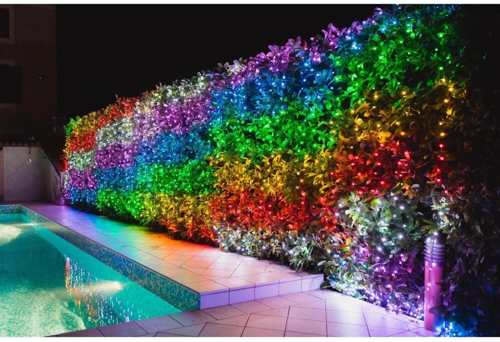 Kalėdinė išmanioji lempučių girlianda Twinkly Strings 600L 4,3mm RGB